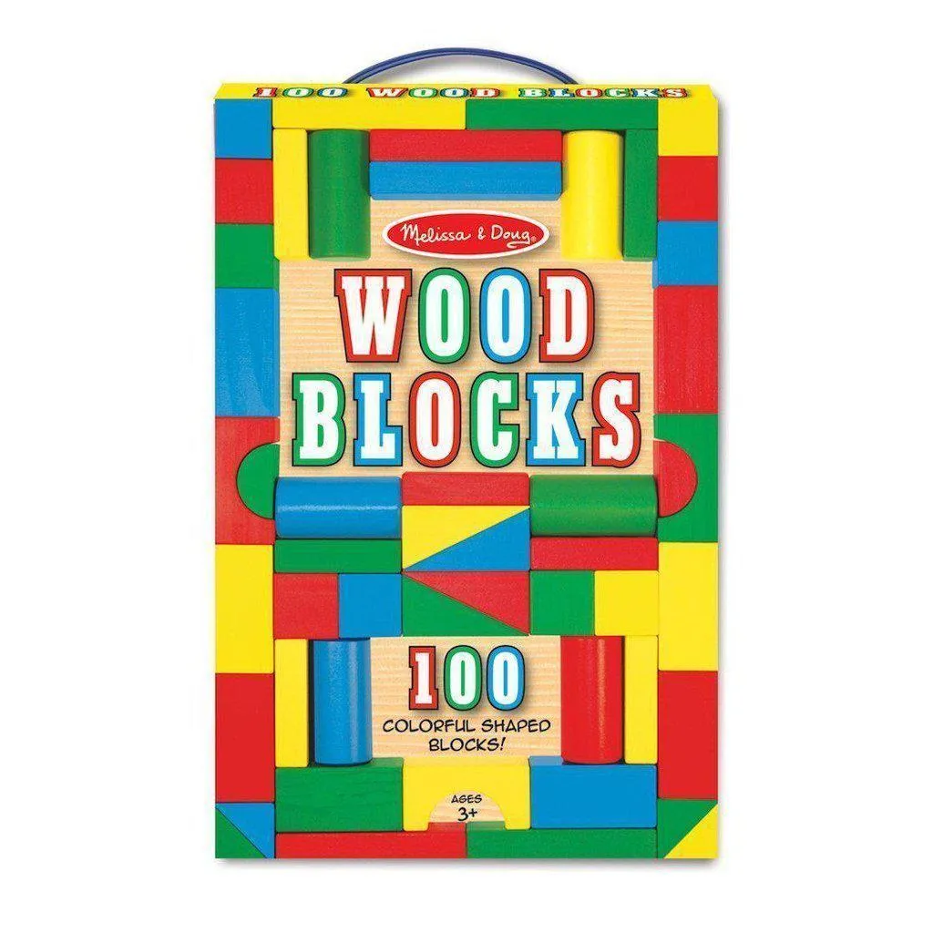 100 Wood Blocks Set