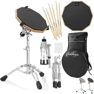 12-Inch Drum Practice Pad Set with Stand