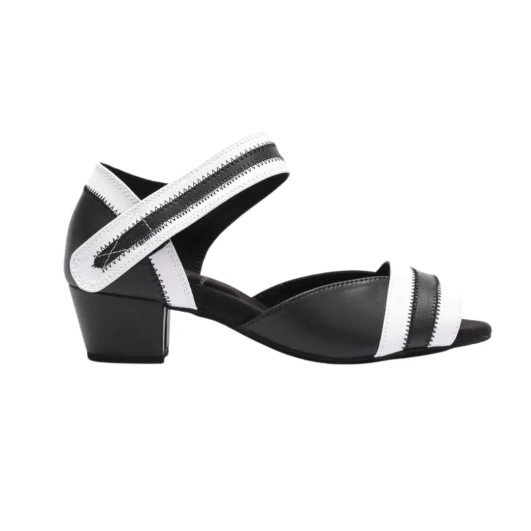 2018BW-1 Peep Toe Cuban Heel Vegan Dance Shoe