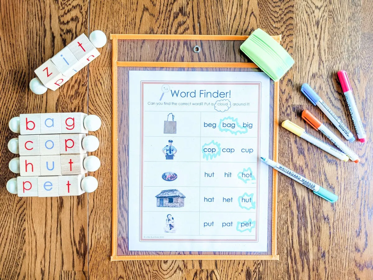 25-Page Beginning Reading Phonics CVC Worksheet Set DOWNLOAD