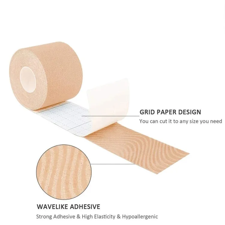 3 PCS Muscle Tape Physiotherapy Sports Tape Basketball Knee Bandage, Size: 5cm x 5m(Skin Color)