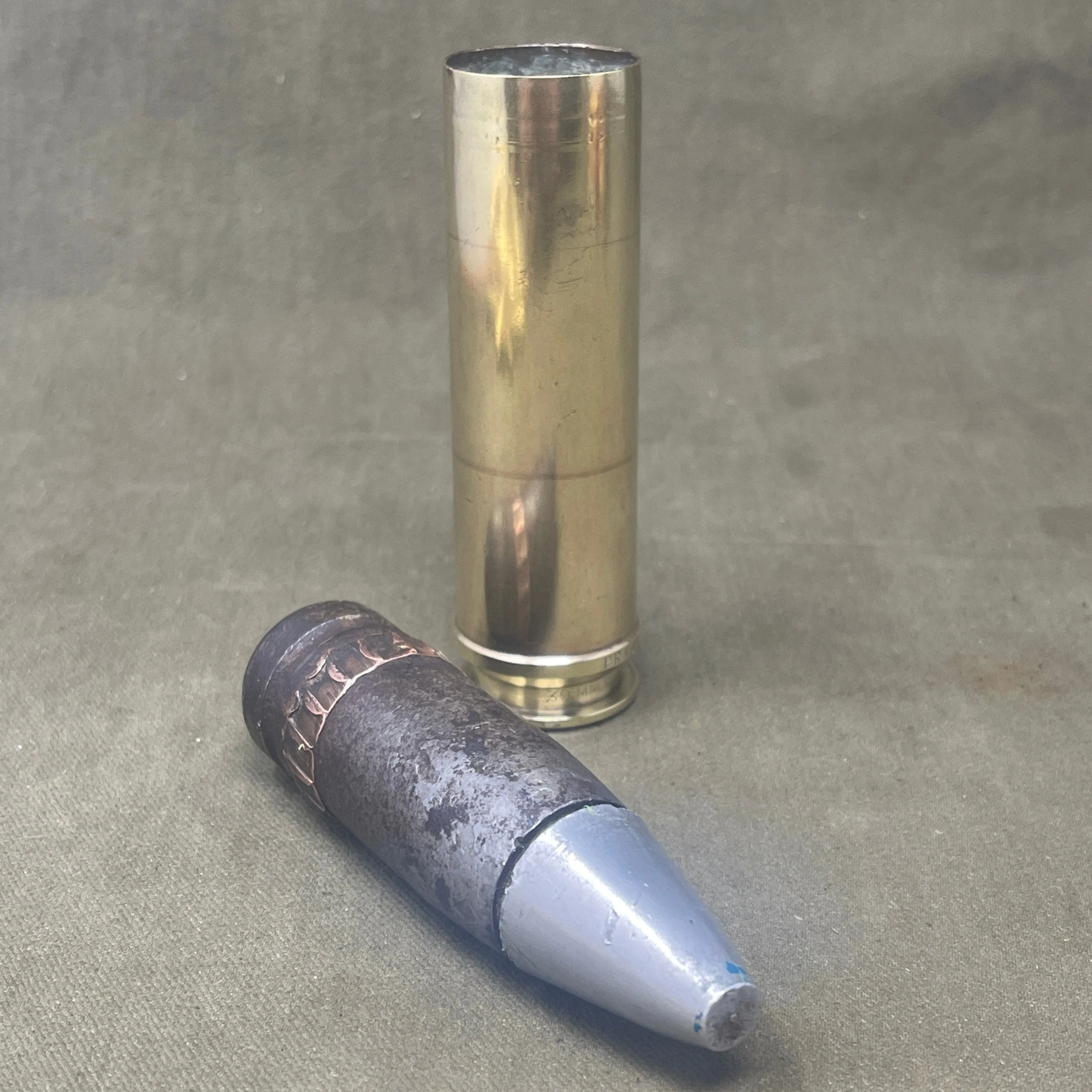 30mm RG 58 PRAC 27 CY 16 64 Projectile & Brass Cartridge Case