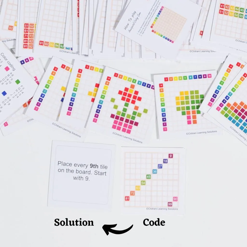 Activity Set of 100 Tiles and 70 Flash cards