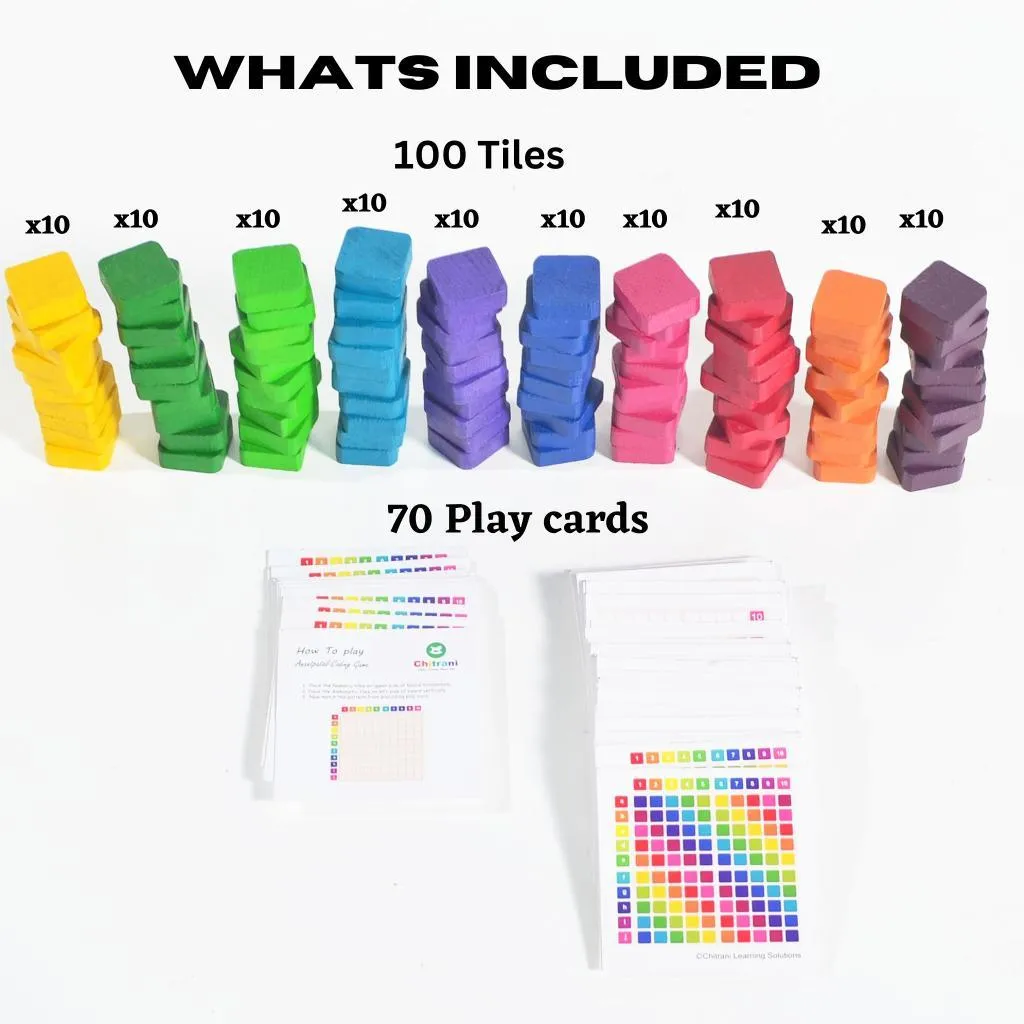 Activity Set of 100 Tiles and 70 Flash cards