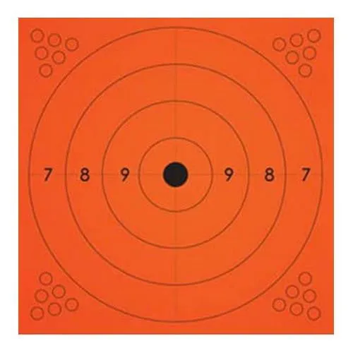 Adhesive Target, Orange (10 Pack) - 13x13"