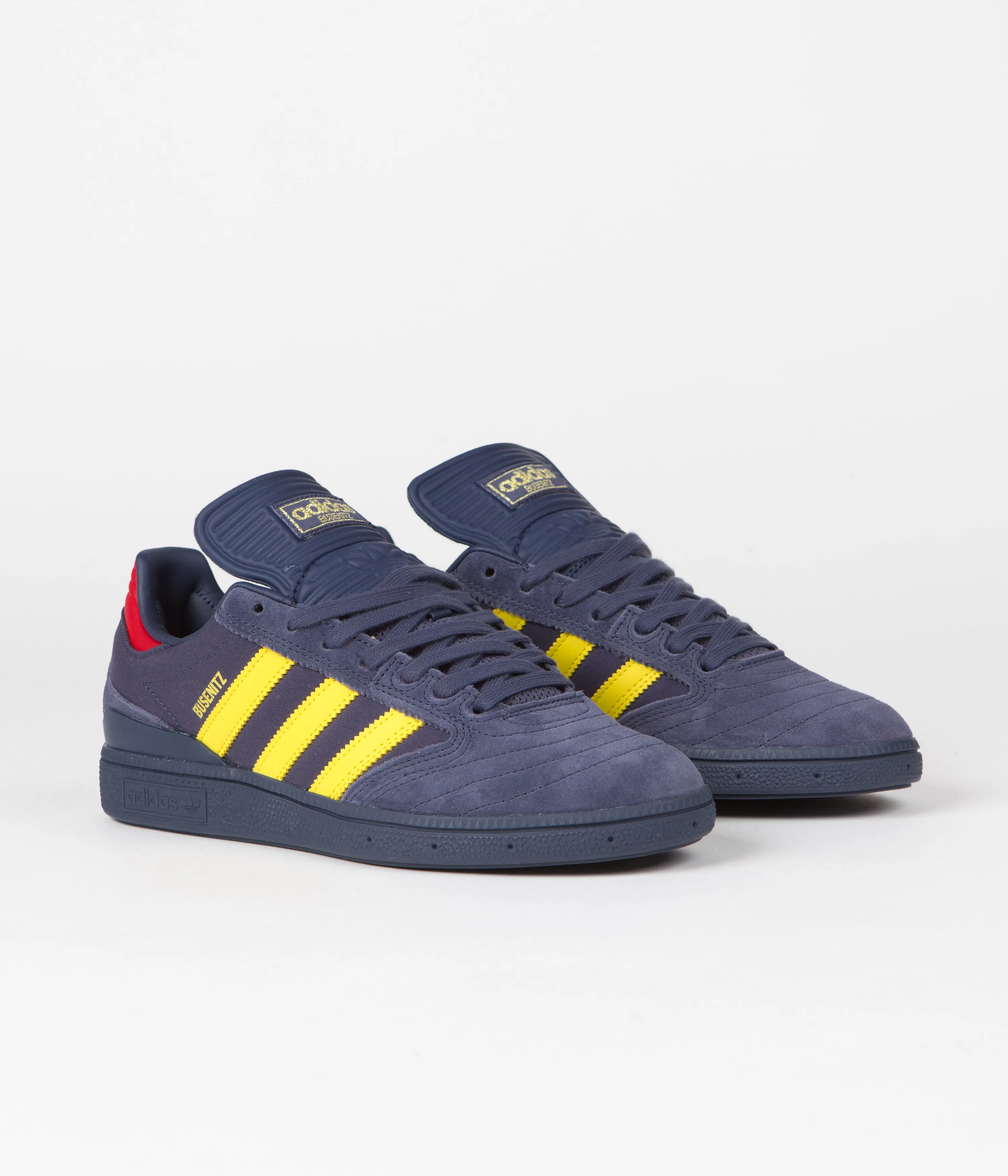 Adidas Busenitz Shoes - Shadow Navy / Yellow / Scarlet