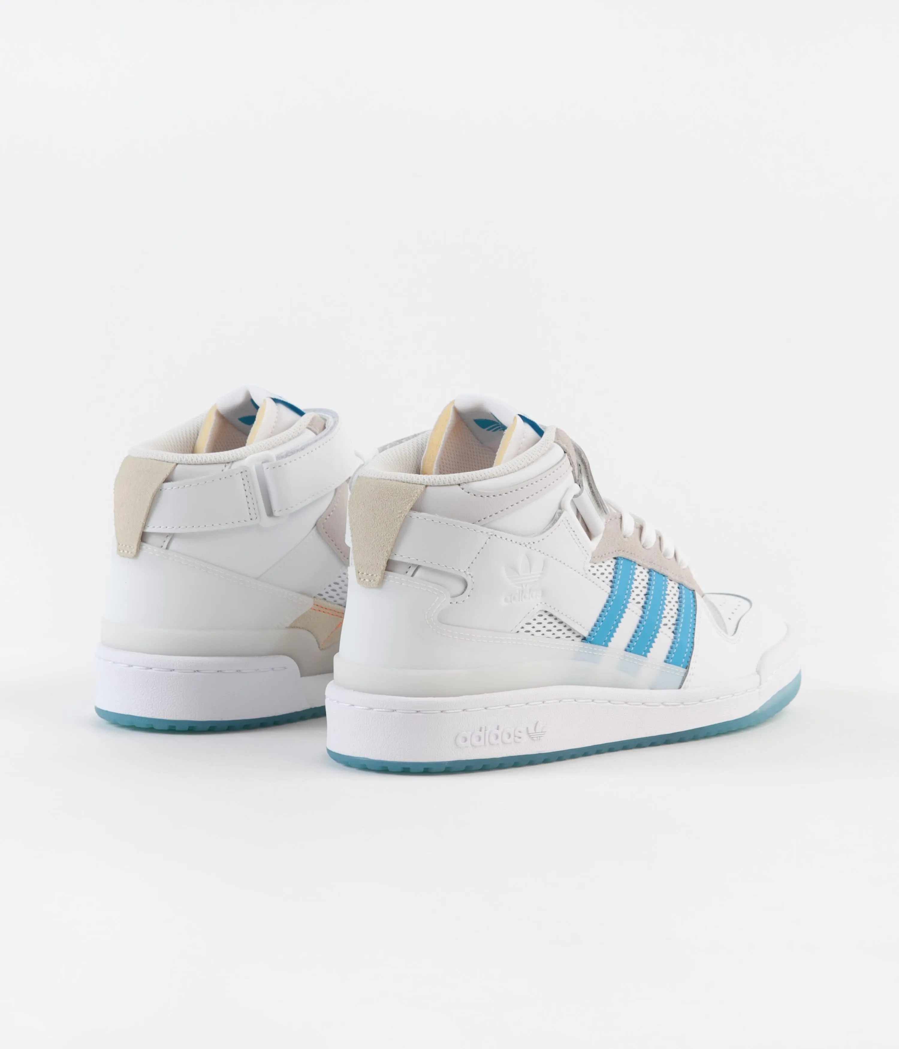 Adidas Diego Forum 84 Mid ADV Shoes - FTWR White / Signal Cyan / Grey One