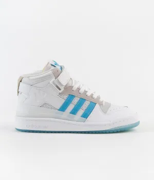 Adidas Diego Forum 84 Mid ADV Shoes - FTWR White / Signal Cyan / Grey One