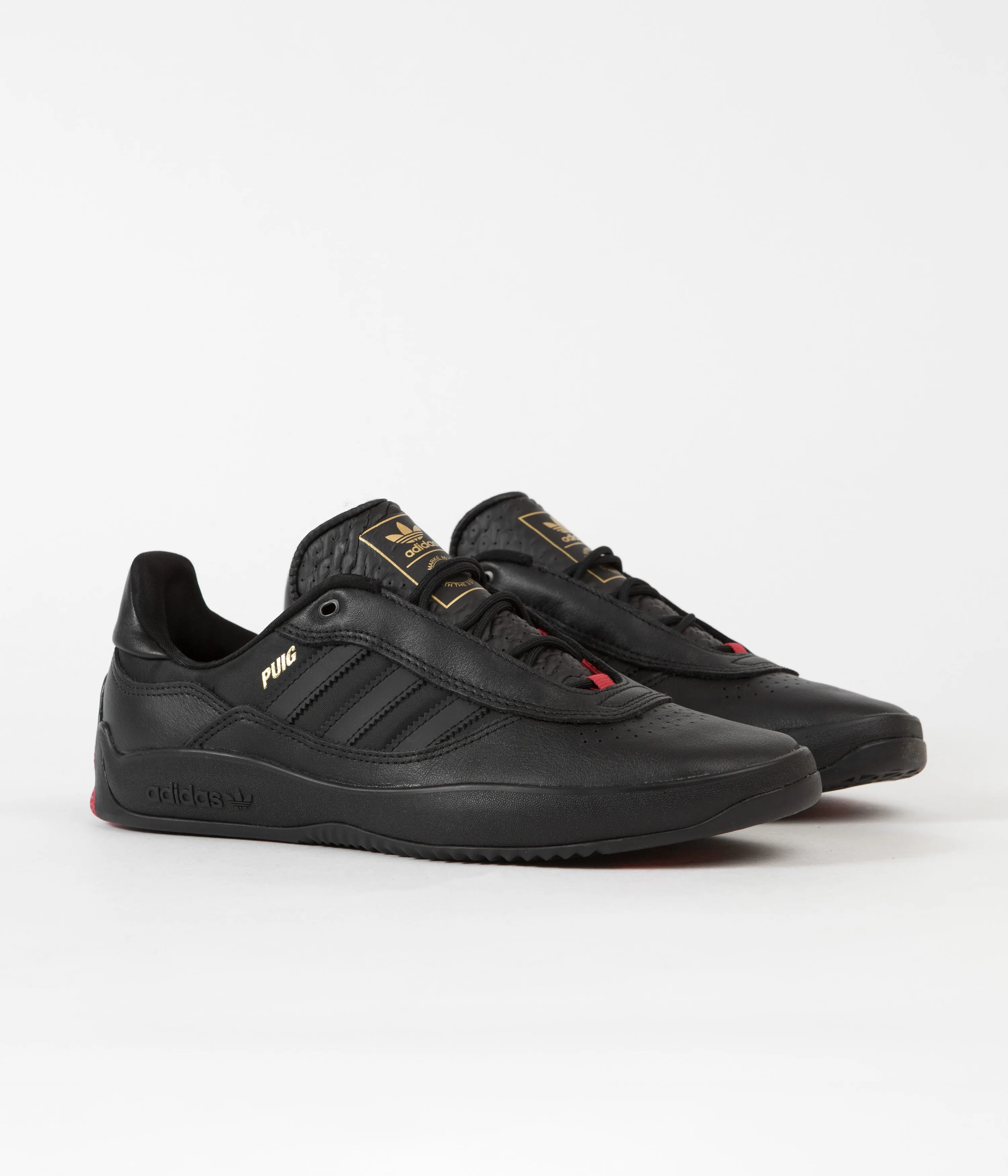 Adidas Puig Shoes - Core Black / Core Black / Scarlet