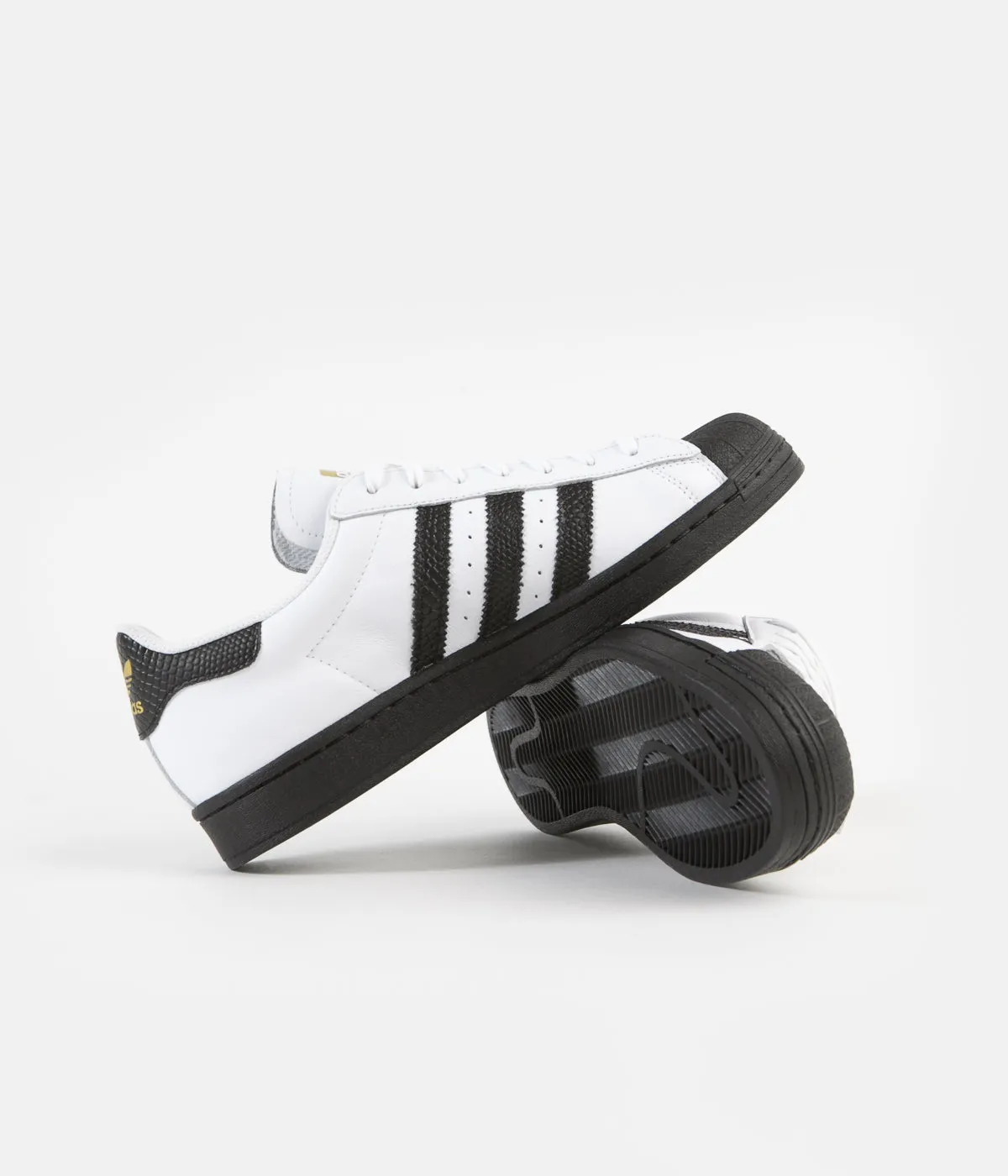 Adidas Superstar Adv Shoes - White / Core Black / Gold Metallic