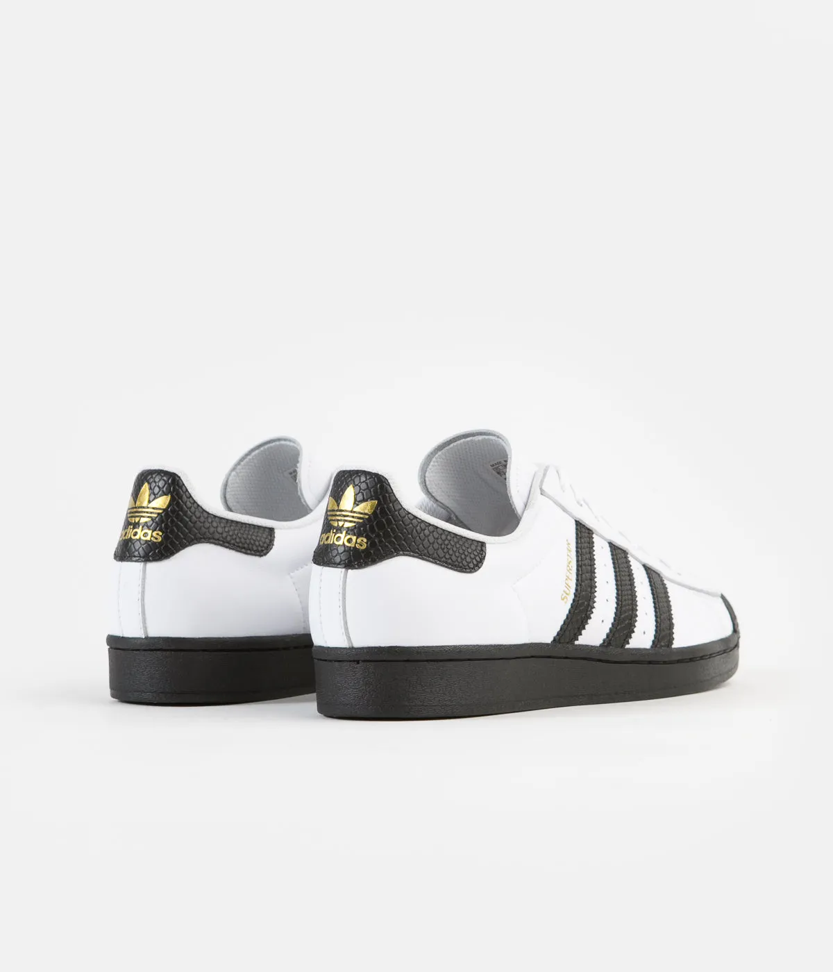 Adidas Superstar Adv Shoes - White / Core Black / Gold Metallic