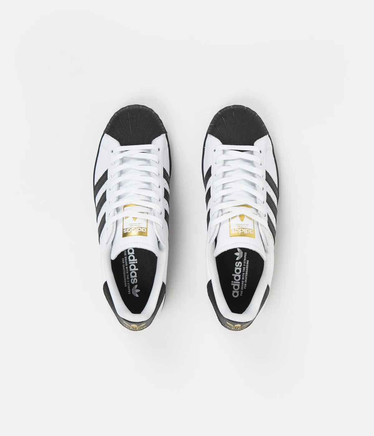 Adidas Superstar Adv Shoes - White / Core Black / Gold Metallic