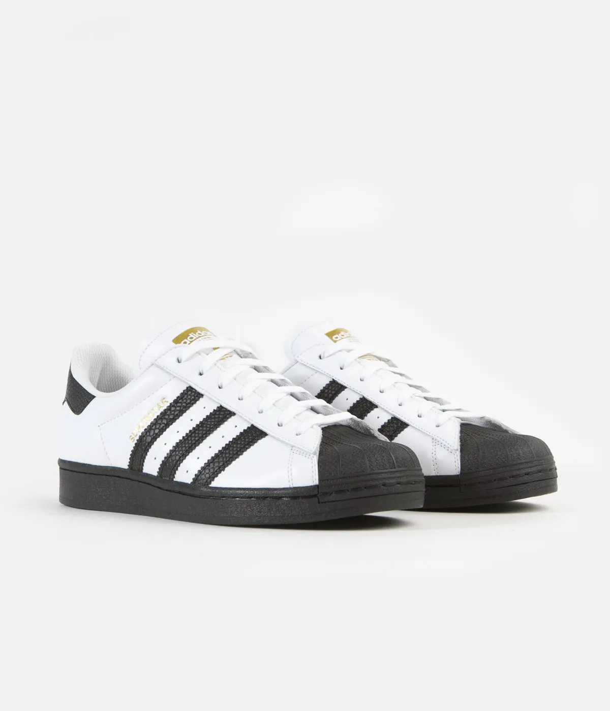 Adidas Superstar Adv Shoes - White / Core Black / Gold Metallic