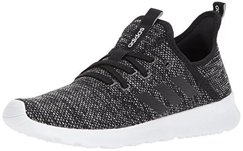 adidas Women's Cloudfoam Pure Running Shoe, black/black/white, 8 Medium US