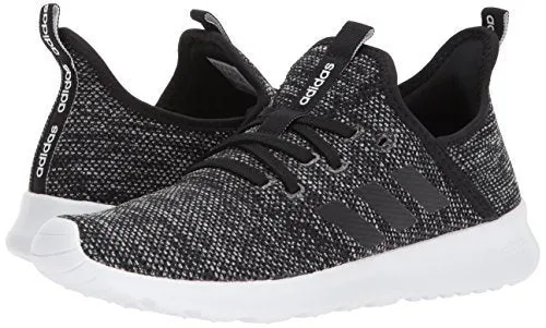 adidas Women's Cloudfoam Pure Running Shoe, black/black/white, 8 Medium US