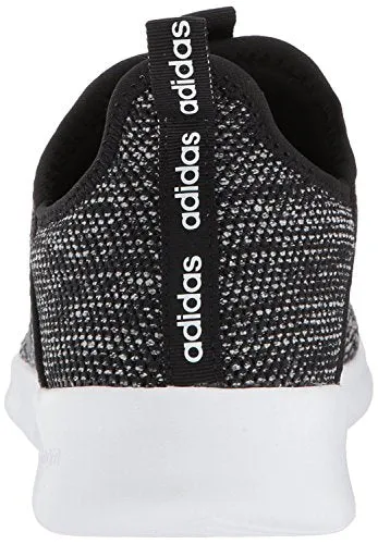 adidas Women's Cloudfoam Pure Running Shoe, black/black/white, 8 Medium US