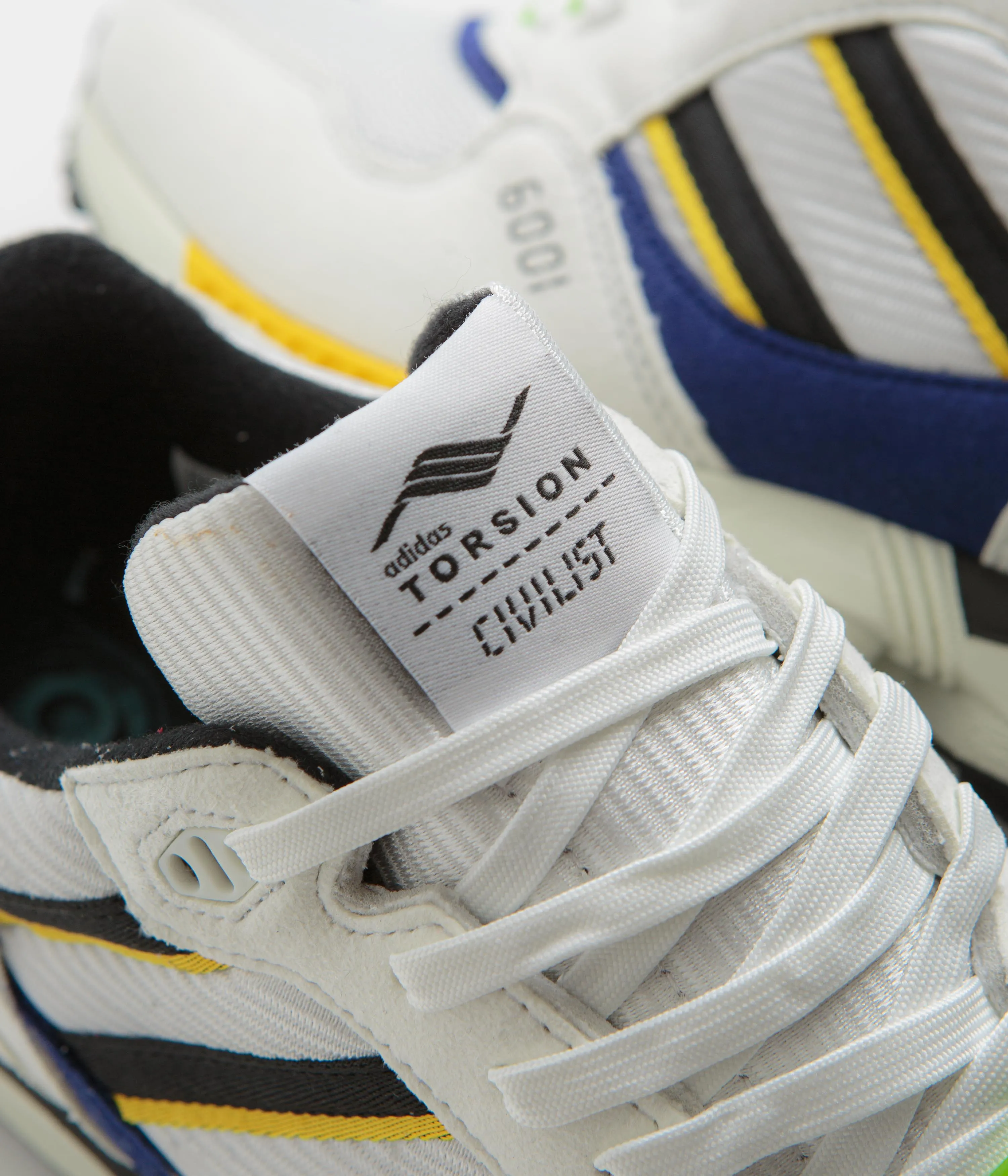 Adidas x Civilist ZX 6001 B Shoes - Crystal White / Core Black / Bold Gold