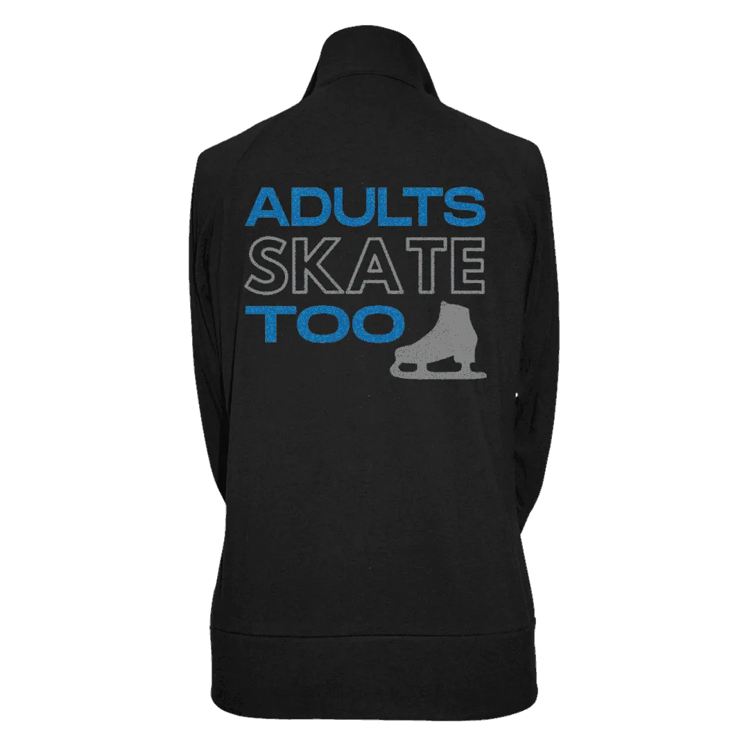 Adults Skate Too Zip Up Practice Jacket - Glitter Edition