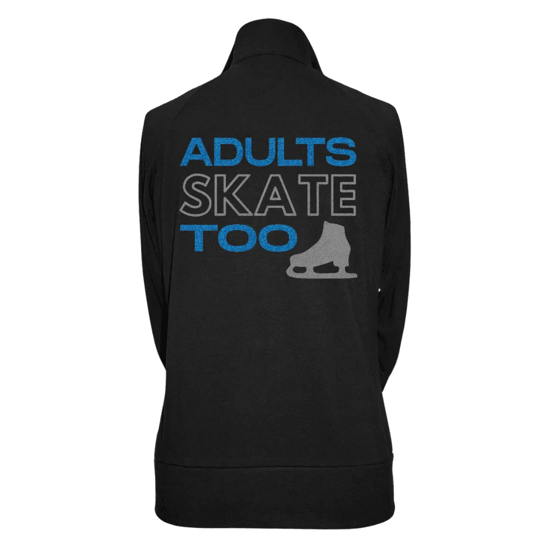 Adults Skate Too Zip Up Practice Jacket - Glitter Edition