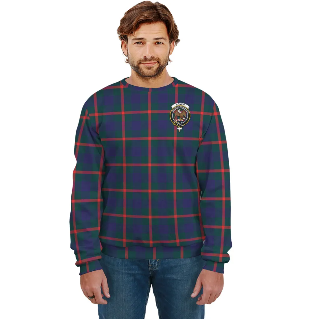 Agnew Tartan Sweatshirt with Family Crest