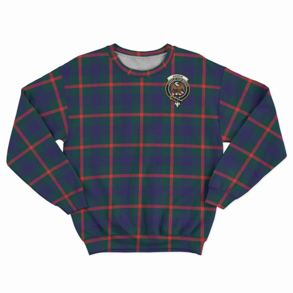 Agnew Tartan Sweatshirt with Family Crest