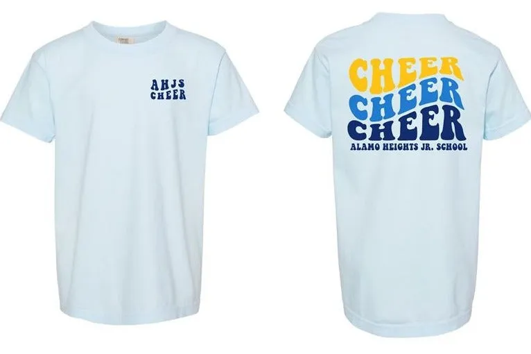 AHJS Cheer Light Blue T-Shirt