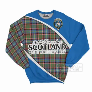 Aikenhead Family Crest Tartan Sweatshirt Celebrate Saint Andrew's Day in Style