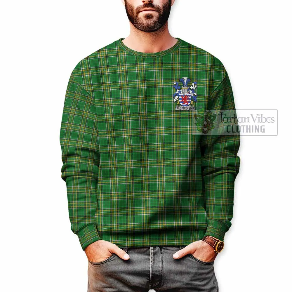 Aldborough Irish Clan Tartan Sweatshirt with Coat of Arms