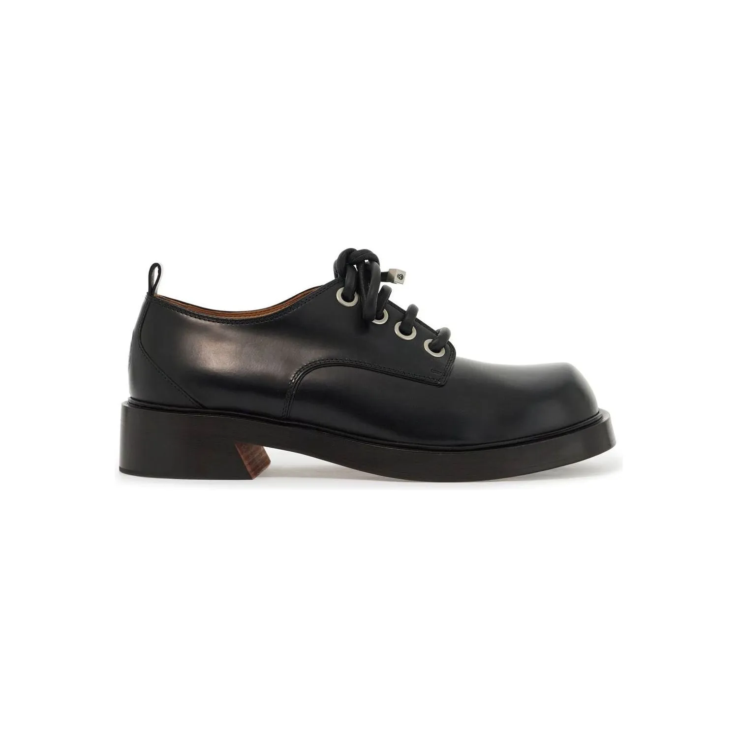 Alexander Mcqueen oversized lace-up leather shoes