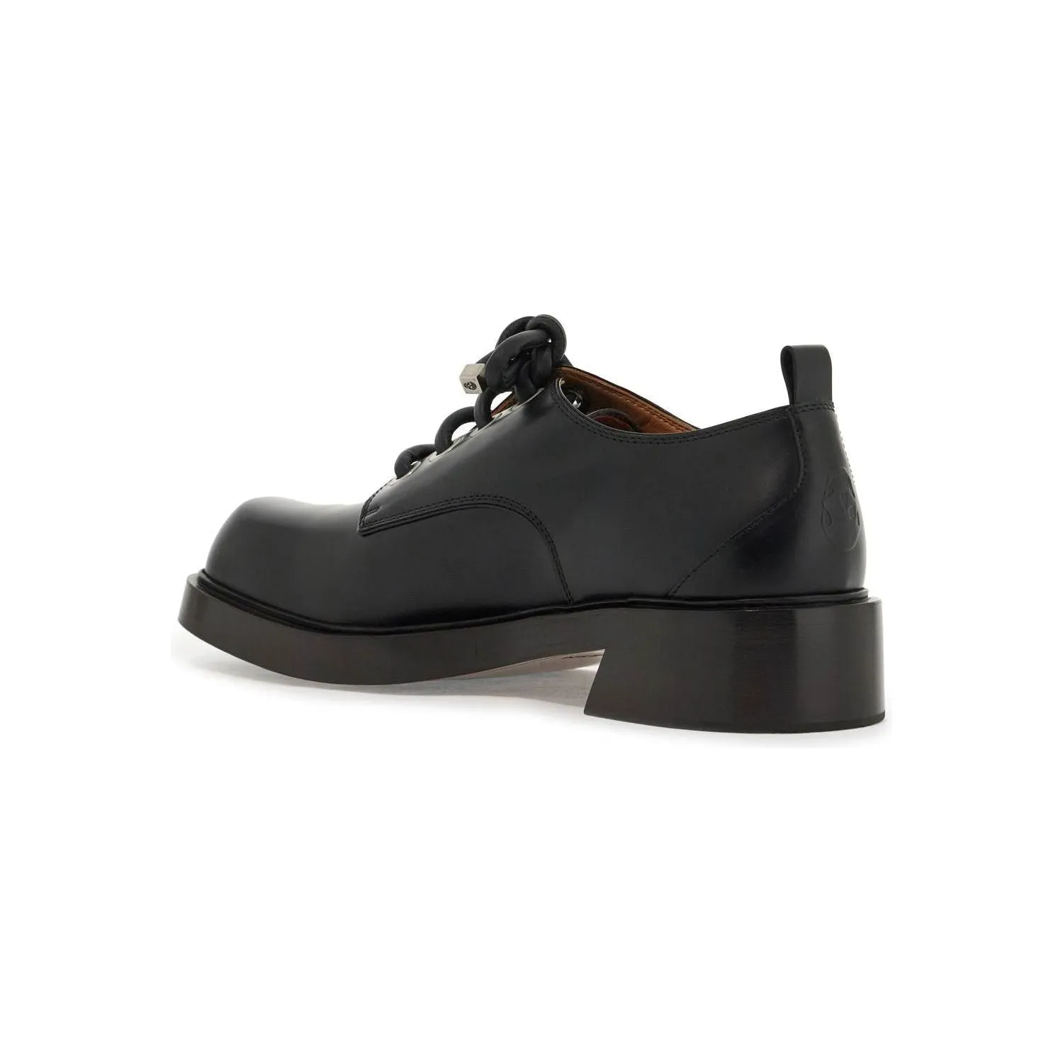 Alexander Mcqueen oversized lace-up leather shoes