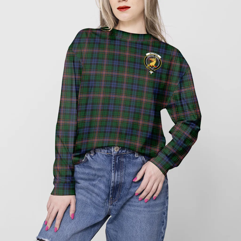 Allison Tartan Sweatshirt with Family Crest