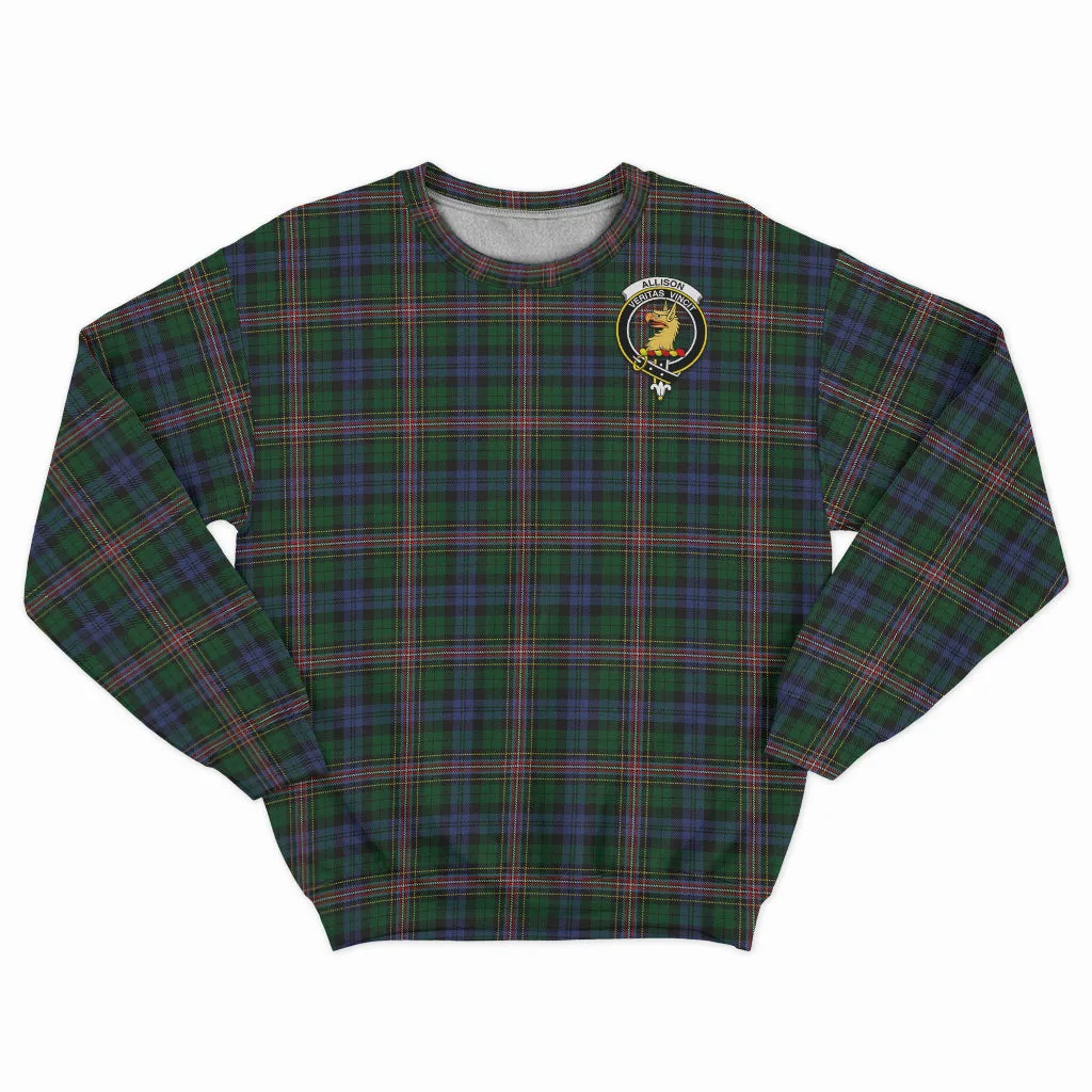 Allison Tartan Sweatshirt with Family Crest