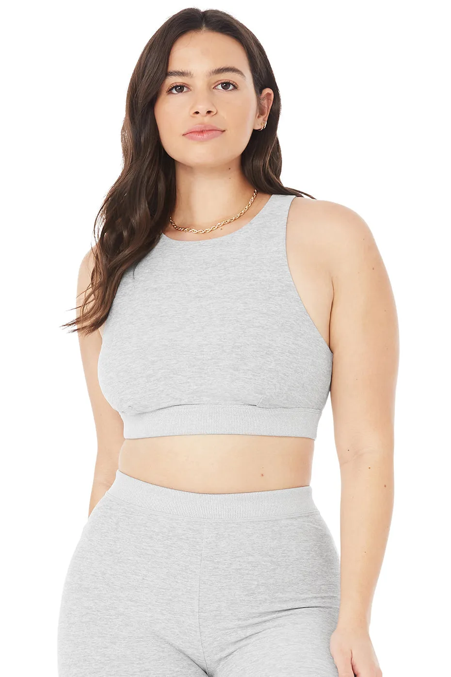 Alosoft Iconic 90's Bra - Athletic Heather Grey