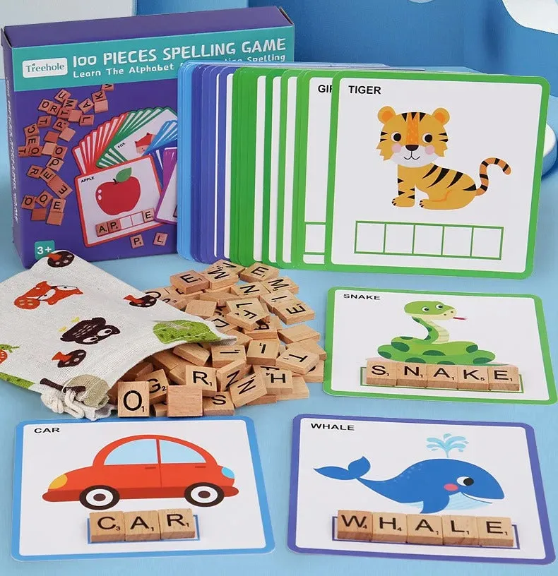 Alphabet Learning and Practice Spelling Game - 100 Pieces