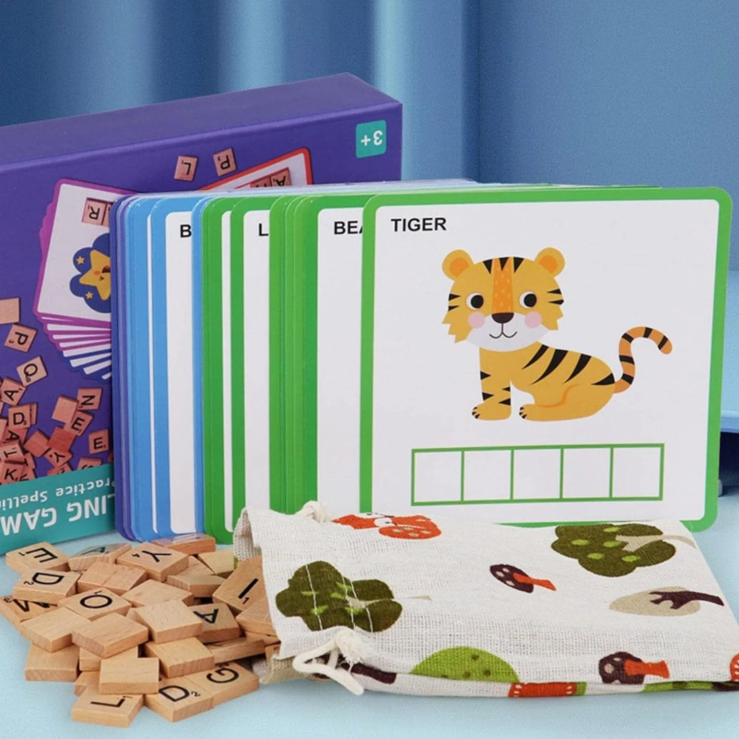 Alphabet Learning and Practice Spelling Game - 100 Pieces