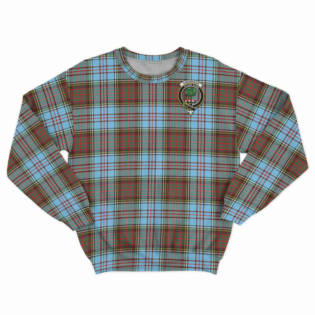 Anderson Ancient Tartan Sweatshirt with Family Crest