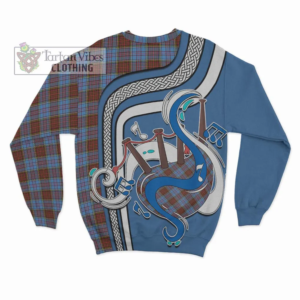 Anderson Modern Tartan Sweatshirt with Epic Bagpipe Style