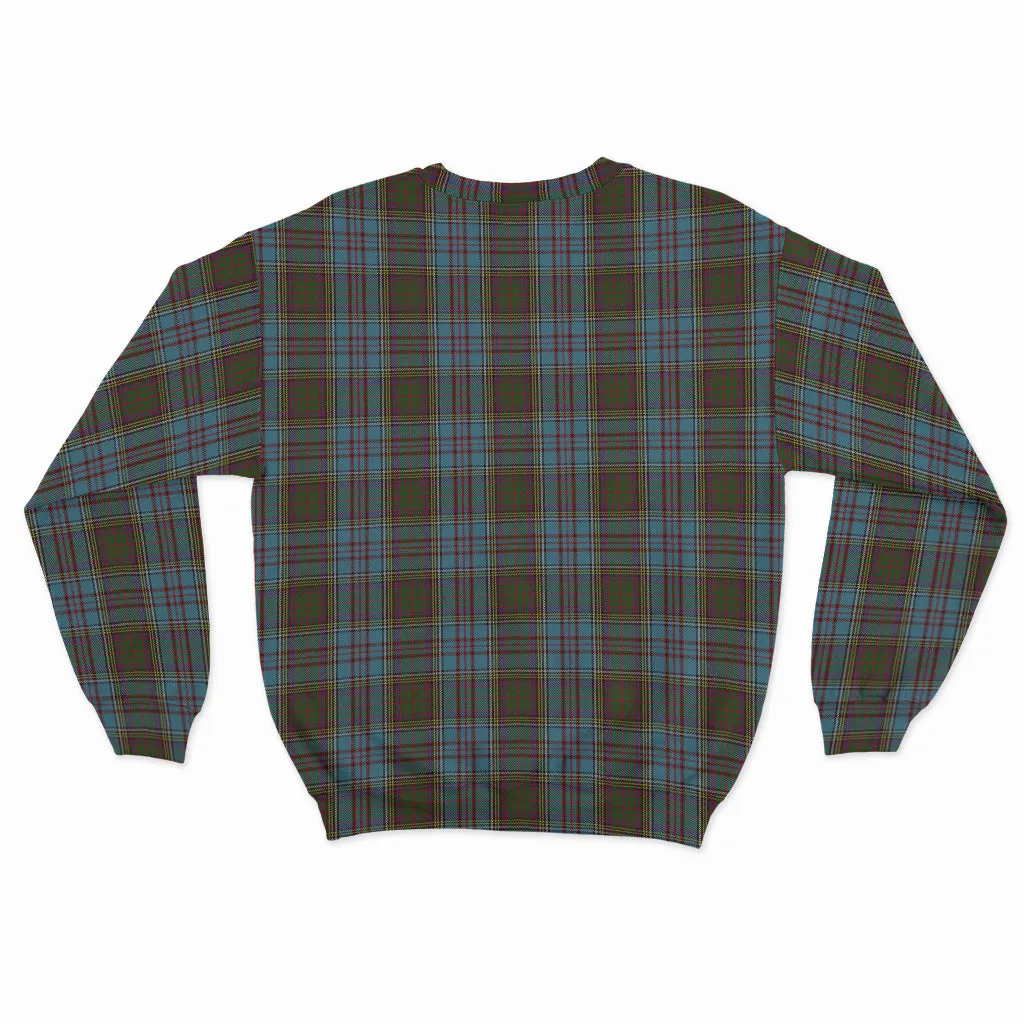 Anderson Tartan Sweatshirt with Family Crest