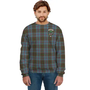 Anderson Tartan Sweatshirt with Family Crest