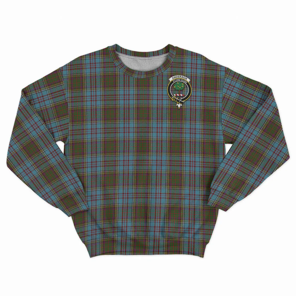 Anderson Tartan Sweatshirt with Family Crest