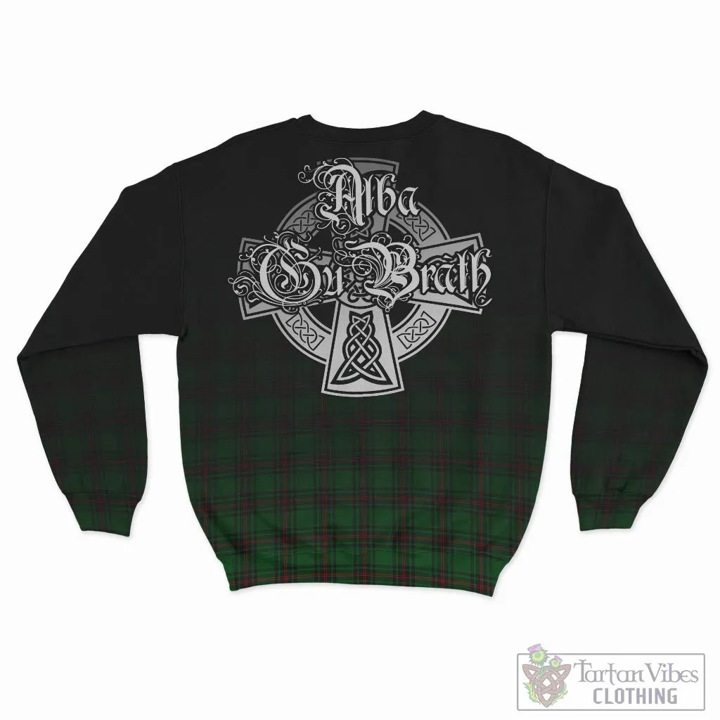 Anstruther Tartan Sweatshirt Featuring Alba Gu Brath Family Crest Celtic Inspired