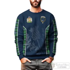 Arbuthnot Ancient Tartan Sweatshirt with Family Crest and Scottish Thistle Vibes Sport Style