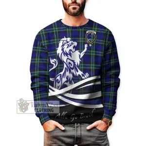 Arbuthnot Modern Tartan Sweatshirt with Alba Gu Brath Regal Lion Emblem