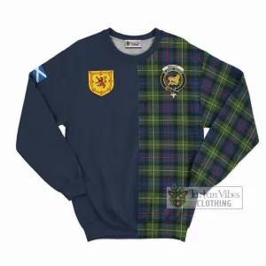 Bailey Modern Tartan Sweatshirt Alba with Scottish Lion Royal Arm Half Style