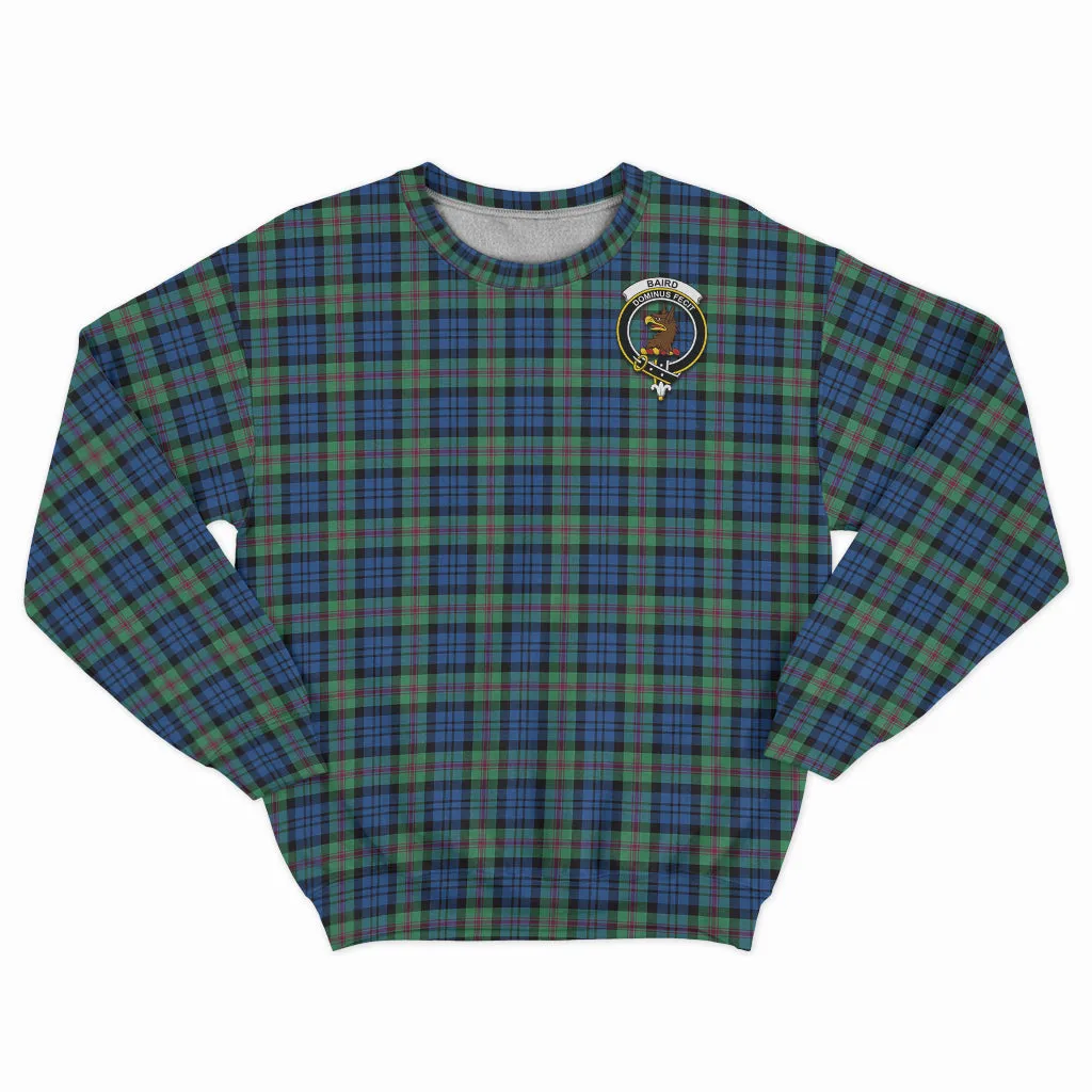 Baird Ancient Tartan Sweatshirt with Family Crest