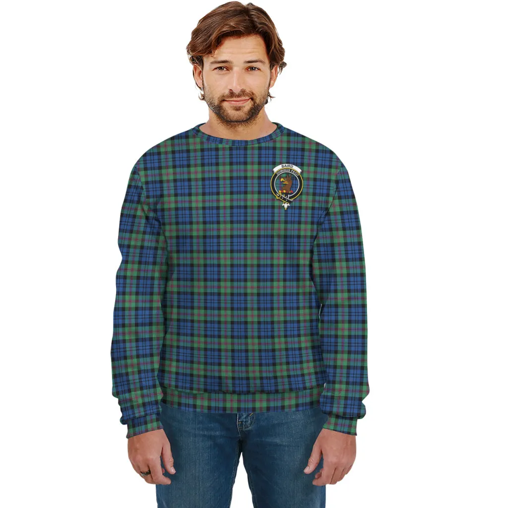 Baird Ancient Tartan Sweatshirt with Family Crest