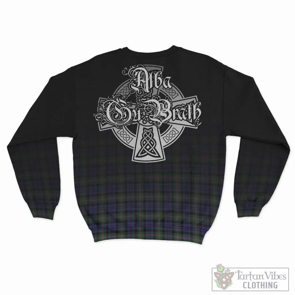 Baird Modern Tartan Sweatshirt Featuring Alba Gu Brath Family Crest Celtic Inspired