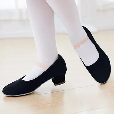 Ballet Shoes for Girls Dance Shoes for Woman Dancing Slippers Gymnastics Shoes Character Teacher Shoes High Heel Dancing Shoes