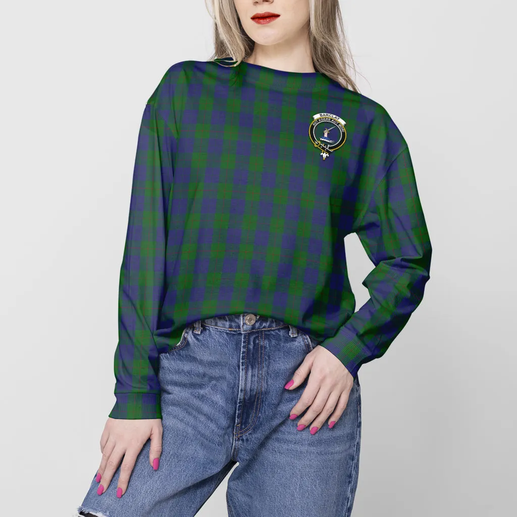 Barclay Tartan Sweatshirt with Family Crest