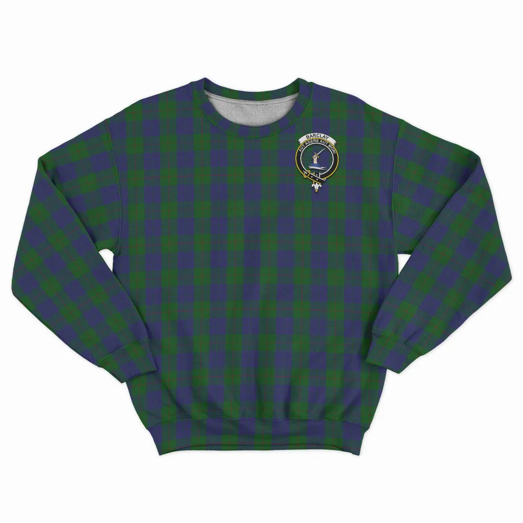 Barclay Tartan Sweatshirt with Family Crest